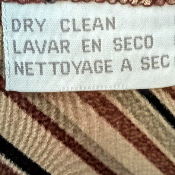 Vintage Jones New York Diagonal Stripe Tie Neck Silk Sleeveless Top - Picture 5 of 5